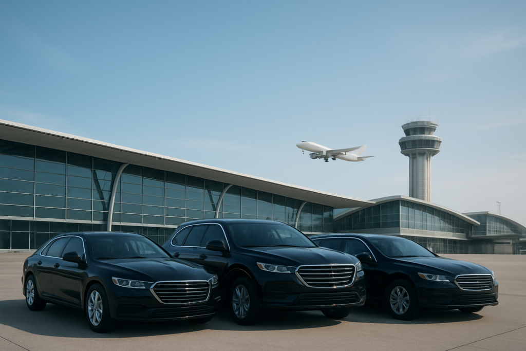 Limousines at airport